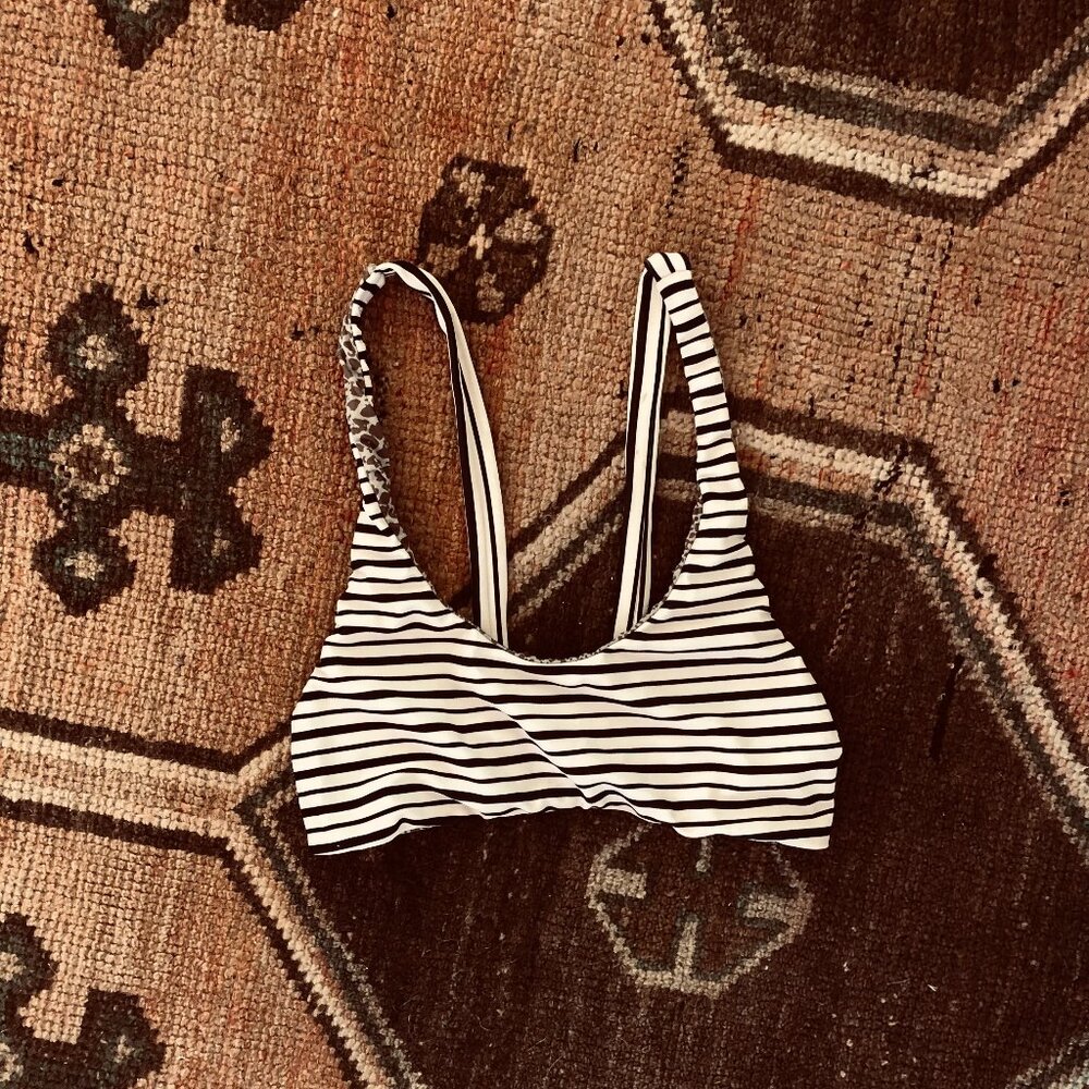 Acacia swimwear striped top / s